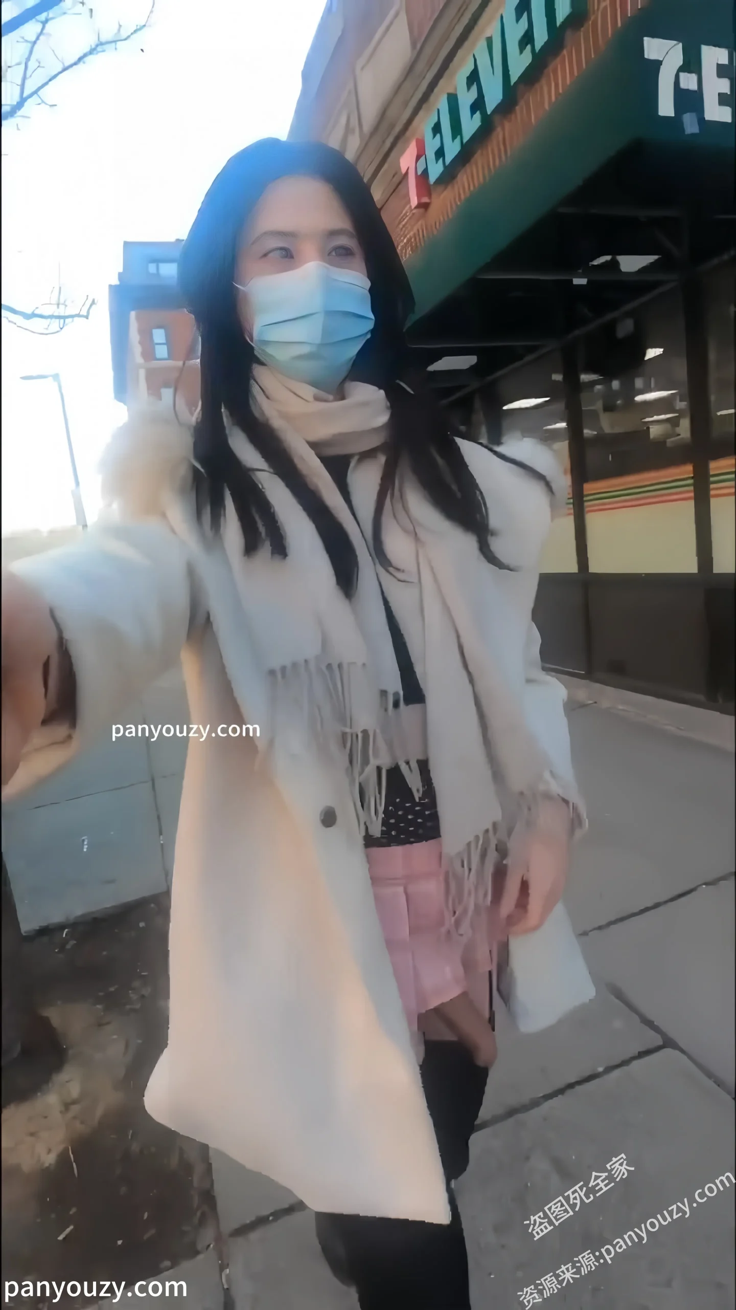 图片[7]-大屌萌妹系列-有点变态自己对着自己嘴射精，户外佩戴贞操锁露出自慰【40V】-山相欢迎您！
